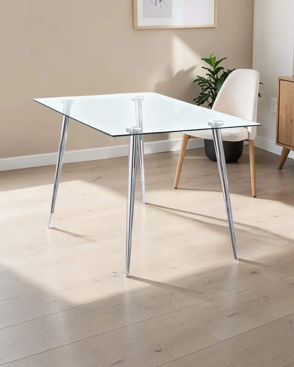 Mesa Rectangular Vidrio Paris  2