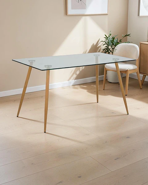 Mesa Rectangular Vidrio Paris 