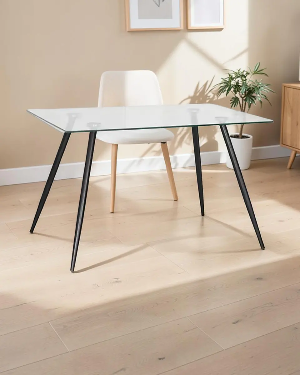 Mesa Rectangular Vidrio Paris  4