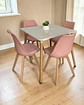 Comedor Cuadrado Melamina con Sillas Tulip - Miniatura 6