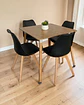 Comedor Cuadrado Melamina con Sillas Tulip - Miniatura 11