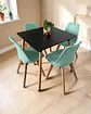 Comedor Cuadrado Melamina con Sillas Tulip - Miniatura 16