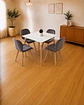 Comedor Cuadrado Melamina con Sillas Radar Velvet - Miniatura 2