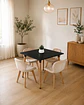 Comedor Cuadrado Melamina con Sillas Radar Velvet - Miniatura 9