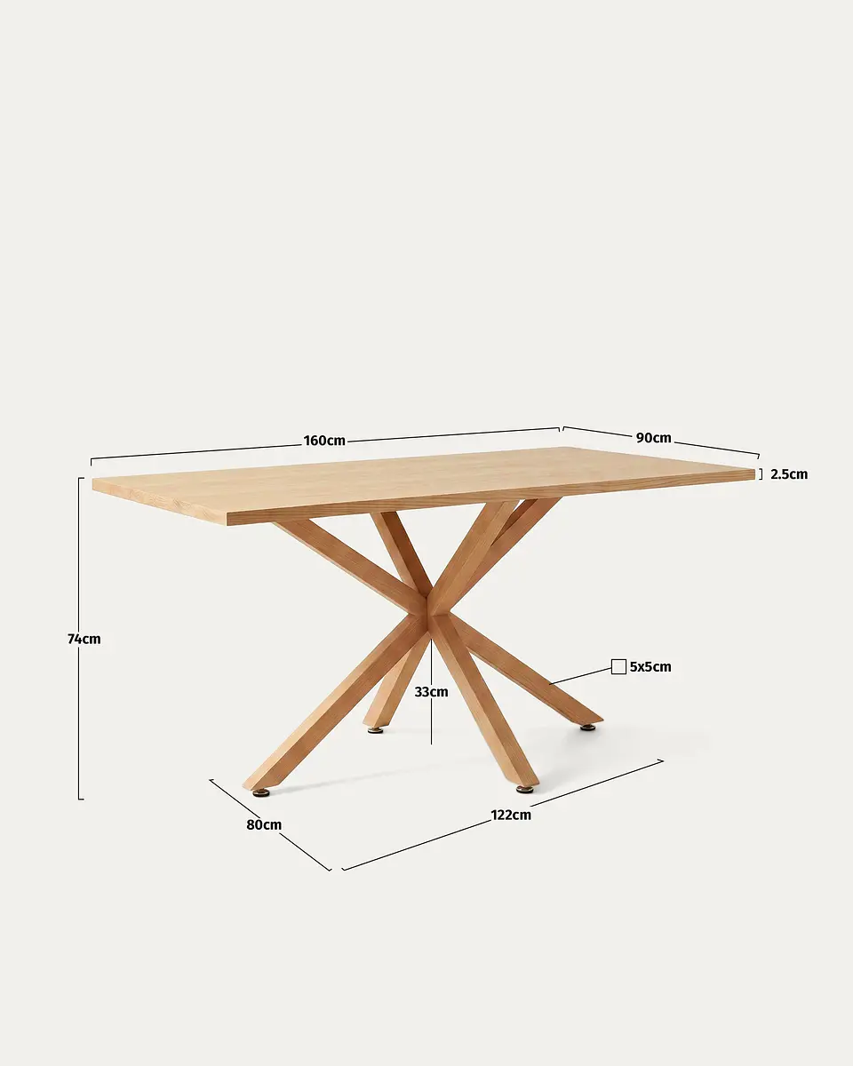 Mesa Rectangular Madrid Madera 9