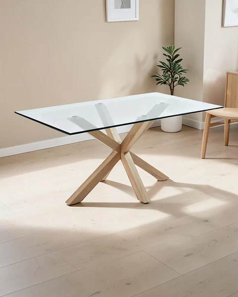 Mesa Rectangular Vidrio Madrid