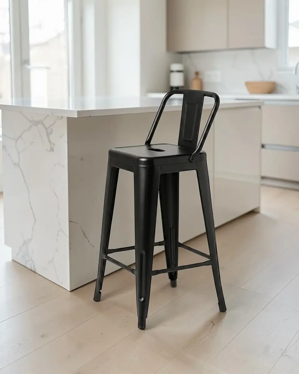 Taburete Tolix con Respaldo 66 cm 1