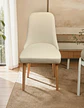 Comedor Redondo Madrid Madera con Sillas Lena Tela - Miniatura 8