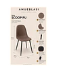 Comedor Rectangular de Vidrio Elite con Sillas Scoop PU - Miniatura 5