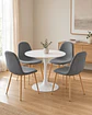 Comedor Redondo Tulip con Sillas Scoop - Miniatura 2