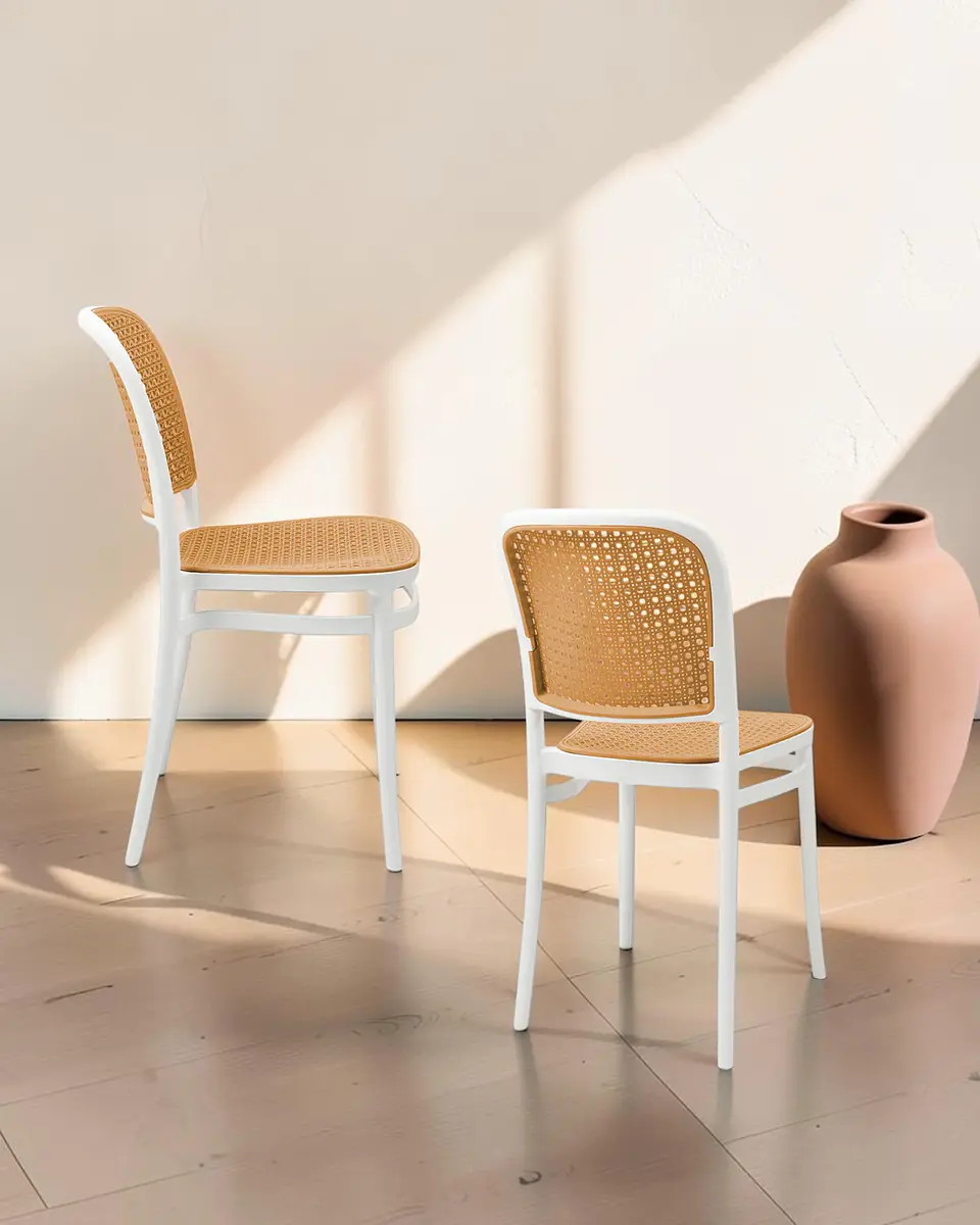 Silla Lombardía Efecto Ratán | Diseño Minimalista 5