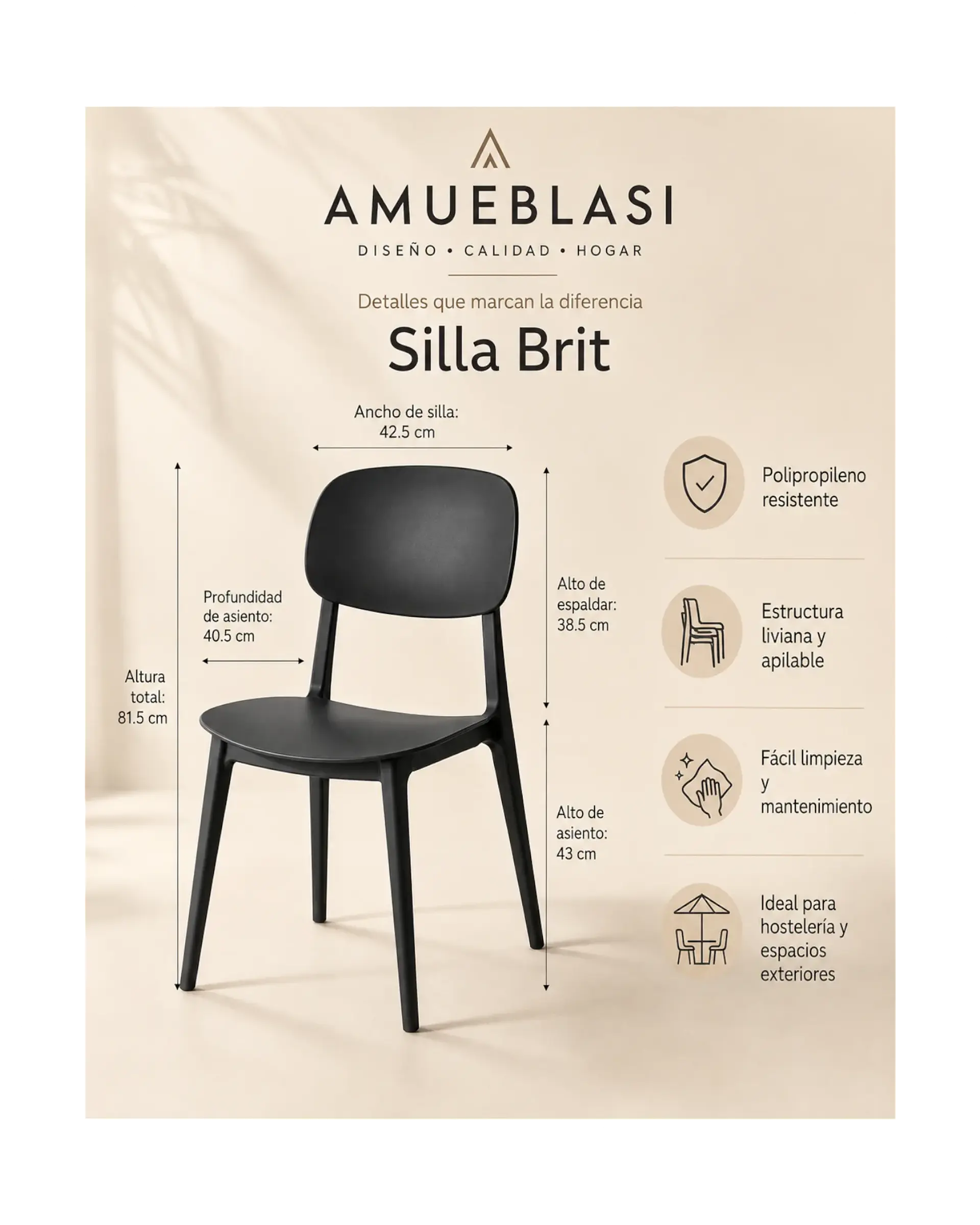 Silla Brit de Exterior 9