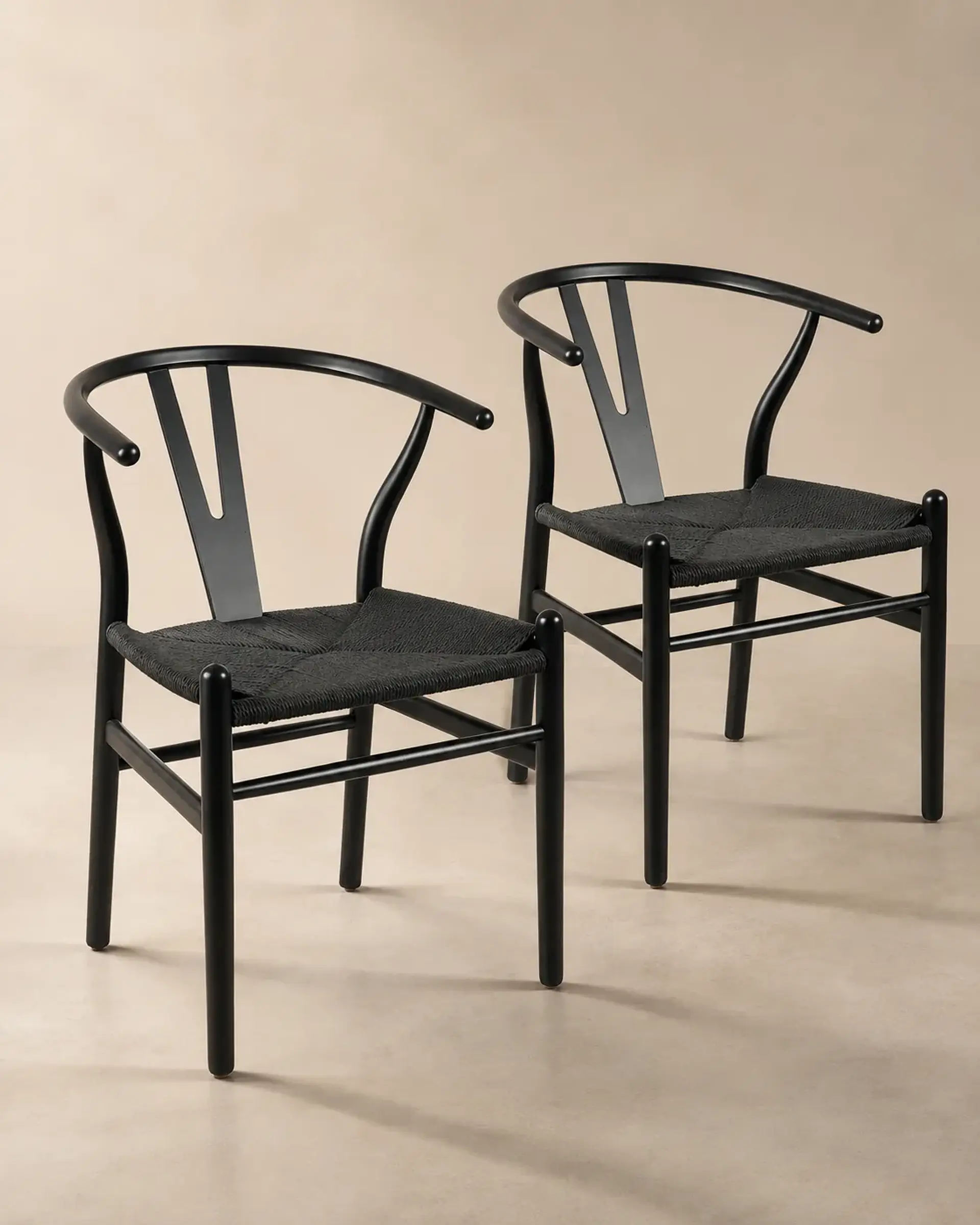 Pack 2 Sillas Comedor Wishbone 1
