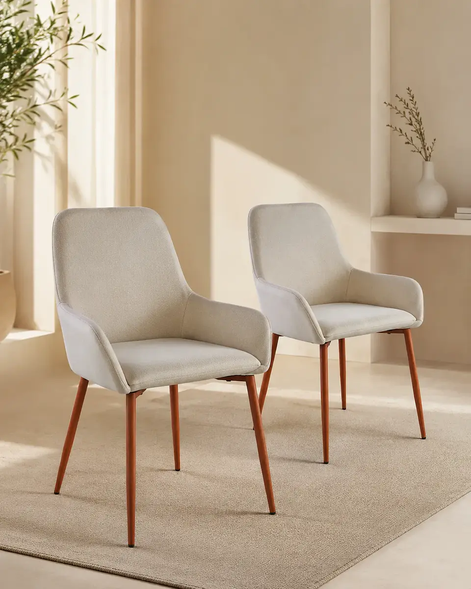 Pack 2 Sillas Wren Lino Beige 1