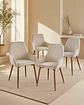 Pack 4 Sillas Wren Lino Beige - Miniatura 1
