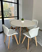 Comedor Redondo Melamina Eames con Sillas Radar Fiori  - Miniatura 3
