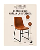 Comedor Rectangular Industrial Madera con Sillas Burgos - Miniatura 5