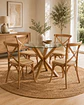 Comedor Redondo Madrid Sillas Crossback Madera - Miniatura 3