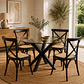 Comedor Redondo Madrid Sillas Crossback Madera - Miniatura 4