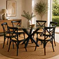 Comedor Redondo Madrid Sillas Crossback Madera - Miniatura 9