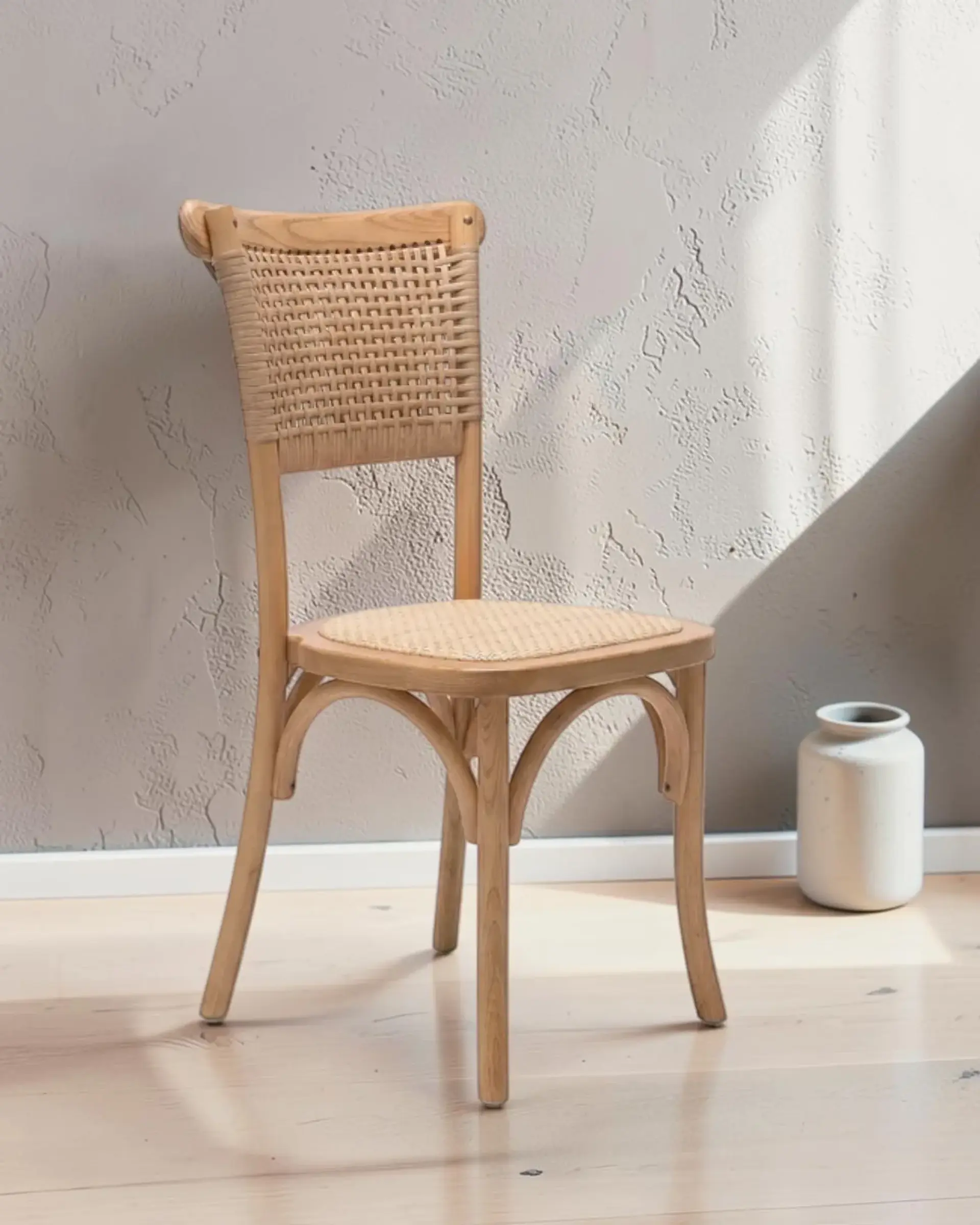 Comedor Redondo Madrid Sillas Crossback Madera 10