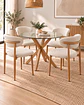 Comedor Redondo Madrid con Silla Amanda - Miniatura 1