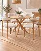 Comedor Redondo Madrid con Silla Amanda - Miniatura 2