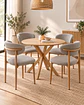 Comedor Redondo Madrid con Silla Amanda - Miniatura 5