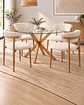 Comedor Redondo Madrid con Silla Amanda - Miniatura 4