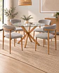 Comedor Redondo Madrid con Silla Amanda - Miniatura 6