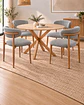 Comedor Redondo Madrid con Silla Amanda - Miniatura 8