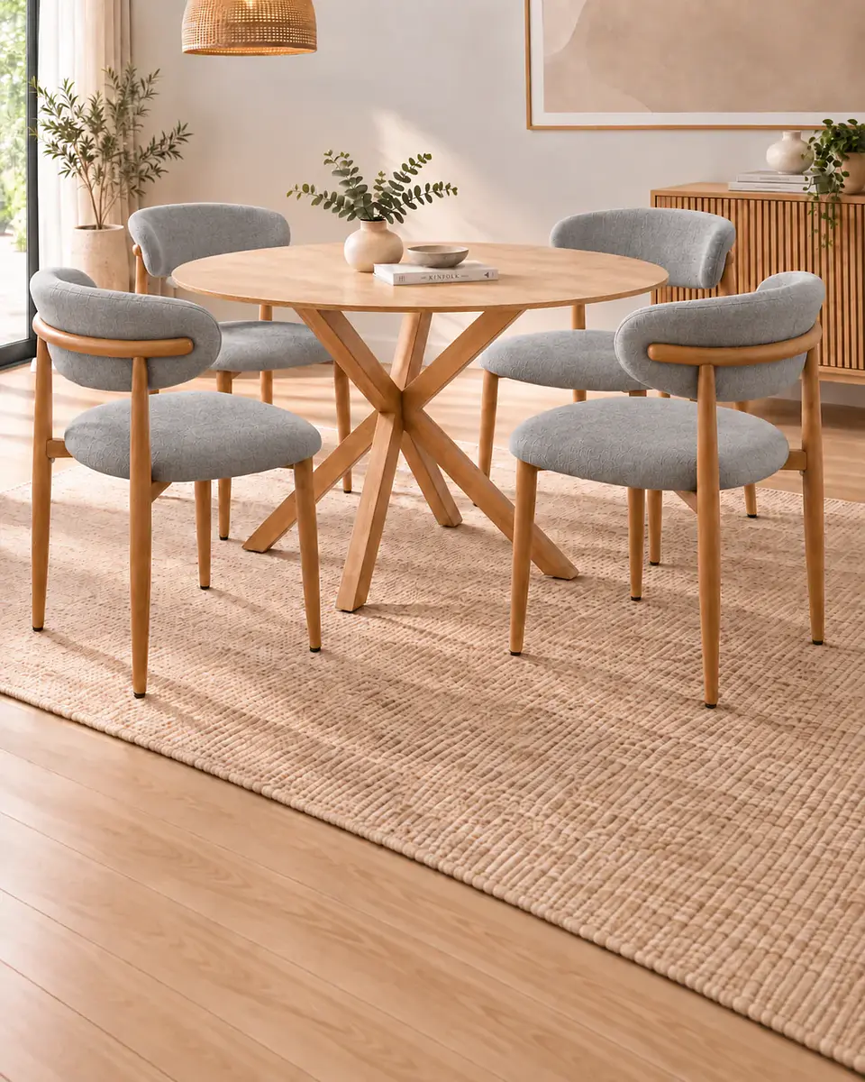 Comedor Redondo Madrid con Silla Amanda 8