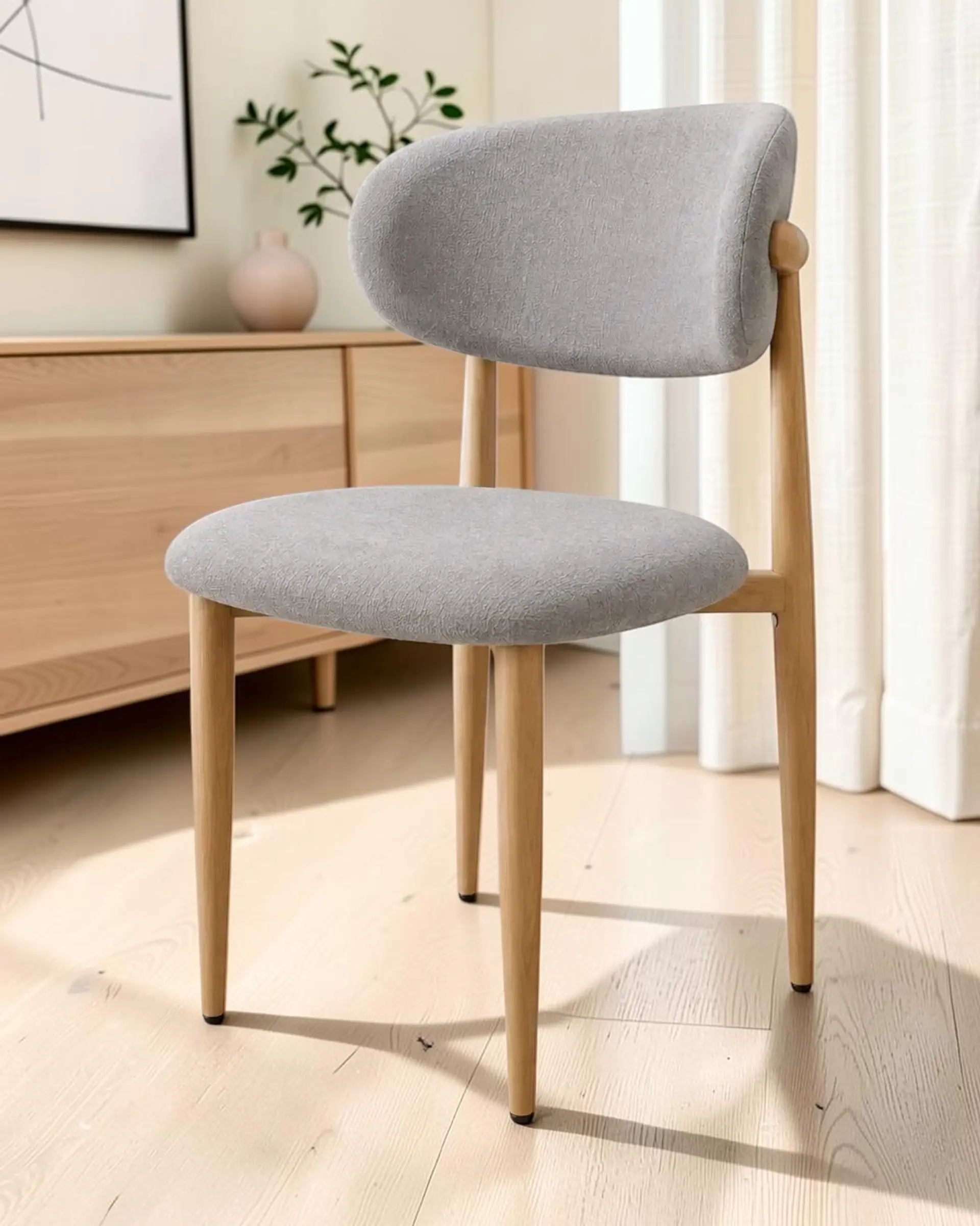 Comedor Redondo Madrid con Silla Amanda 14