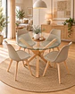 Comedor Redondo Madrid con Sillas Tulip - Miniatura 2