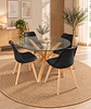 Comedor Redondo Madrid con Sillas Tulip - Miniatura 7
