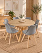 Comedor Redondo Madrid con Sillas Tulip - Miniatura 8
