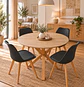 Comedor Redondo Madrid con Sillas Tulip - Miniatura 9