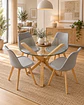 Comedor Redondo Madrid con Sillas Tulip - Miniatura 12