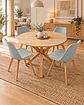 Comedor Redondo Madrid con Sillas Tulip - Miniatura 13