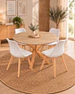 Comedor Redondo Madrid con Sillas Tulip - Miniatura 14