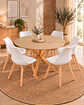 Comedor Redondo Madrid con Sillas Tulip - Miniatura 16
