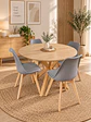 Comedor Redondo Madrid con Sillas Tulip - Miniatura 18
