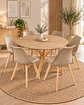 Comedor Redondo Madrid con Sillas Tulip - Miniatura 20