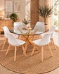 Comedor Redondo Madrid con Sillas Tulip - Miniatura 23