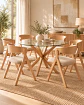 Comedor Redondo Madrid con Silla Margot - Miniatura 5