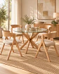 Comedor Redondo Madrid con Silla Margot - Miniatura 3
