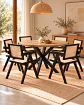 Comedor Redondo Madrid con Silla Chandigarh - Miniatura 7