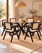 Comedor Redondo Madrid con Silla Chandigarh - Miniatura 9