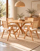 Comedor Redondo Madrid con Silla Chandigarh - Miniatura 14