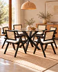 Comedor Redondo Madrid con Silla Chandigarh - Miniatura 19